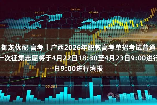 御龙优配 高考丨广西2026年职教高考单招考试普通批第一次征集志愿将于4月22日18:30至4月23日9:00进行填报