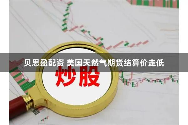 贝思盈配资 美国天然气期货结算价走低