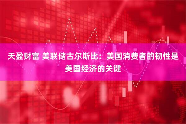 天盈财富 美联储古尔斯比：美国消费者的韧性是美国经济的关键