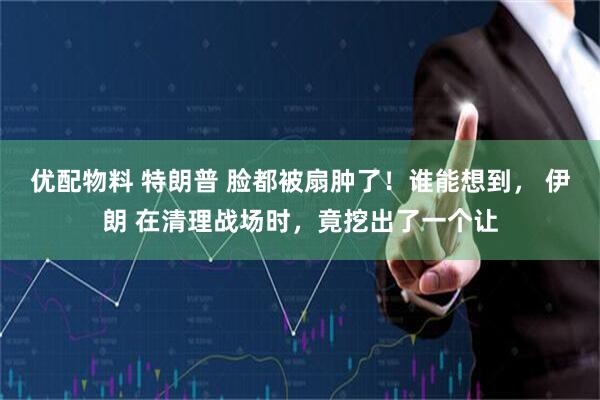 优配物料 特朗普 脸都被扇肿了！谁能想到， 伊朗 在清理战场时，竟挖出了一个让