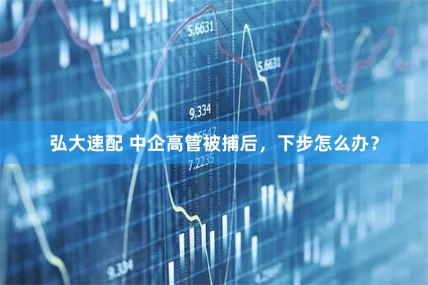 弘大速配 中企高管被捕后,下步怎么办?