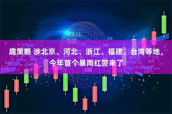 趣策略 涉北京、河北、浙江、福建、台湾等地，今年首个暴雨红警来了